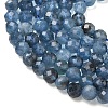 Natural Devil Blue Aquamarine Beads Strands G-P629-A02-04-4