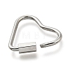 Non-Tarnish 304 Stainless Steel Screw Carabiner Lock Charms STAS-K195-02P-2