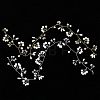 2Pcs 2 Style Bridal Pearl Rhinestone HairBand OHAR-CA0001-07-7