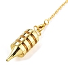 Brass Dowsing Pendulum Big Pointed Cone Pendants KK-H491-02G-2