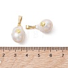 Natural Baroque Keshi Pearl Pendants PALLOY-JF05463-2