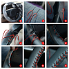 DIY Hand Sewing Genuine Leather Steering Wheel Cover AJEW-WH0002-60D-5