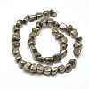 Natural Pyrite Nuggets Beads Strands G-I125-82-3