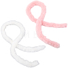 2Pcs 2 Colors Faux Fur Chenille Stick Fabric Roll for Christmas Tree Decor or Wreath Bows Craft FIND-CY0002-10B-1