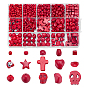583Pcs 15 Styles Synthetic Turquoise Beads TURQ-PH0001-25-1