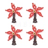 Glass Seed Beaded Pendants PALLOY-MZ01251-2