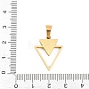 304 Stainless Steel Enamel Pendants STAS-B137-03G-3