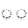 Non-Tarnish 316 Surgical Stainless Steel Bamboo Stick Hoop Earrings for Men Women EJEW-N052-12-1