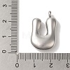 Non-Tarnish Ion Plating(IP) 304 Stainless Steel Pendants STAS-M017-08P-14-3