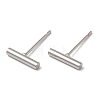 Brass Stud Earrings for Women Men KK-C028-23P-1