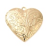 Brass Locket Pendants KK-M263-01G-01-1