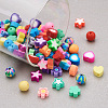 Craftdady 240Pcs 8 Styles Handmade Polymer Clay Beads CLAY-CD0001-07-4