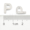 Tarnish Resistant 304 Stainless Steel Letter Charms STAS-O072-P-3