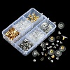 328Pcs 5 Style Brass & Plastic & 304 Stainless Steel Ear Nuts FIND-FS0001-86-2