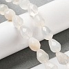 Natural White Agate Beads Strands G-P520-B03-01-2