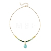 Natural Malaysia Jade Pendant Nekclaces NJEW-JN05917-03-4