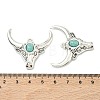 Bohemian Synthetic Turquoise Cattle Pendants FIND-Z112-01AS-05-3