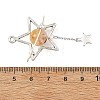 Heated Natural Citrine Pendants PALLOY-TA00444-04-3