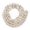 Electroplate Glass Beads Strands EGLA-L045-G-PL02-2