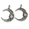 Natural Rose Quartz Pendants G-P547-04AS-04-1