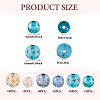 75Pcs 6 Styles Transparent Frosted Resin Beads RESI-TA0002-42-4