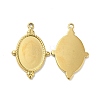 Ion Plating(IP) 304 Stainless Steel Pendant Cabochon Settings X-STAS-L020-036G-1