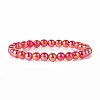 AB Color Transparent Acrylic Beaded Stretch Bracelet Sets BJEW-JB09047-4