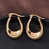 Ion Plating(IP)  304 Stainless Steel Hoop Earrings EJEW-A059-03G-4