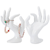 2Pcs Plastic Mannequin Hand Jewelry Display Holder Stands RDIS-UN0001-02C-1