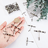 30Pcs 6 Style 201 Stainless Steel 3 Way Swivels Fishing Cross Line FIND-FH0004-45-3