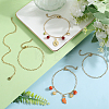 12Pcs 304 Stainless Steel Paperclip Chain Bracelets Set for Women BJEW-SC0001-21-4