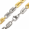 201 Stainless Steel Arch Links Chain Necklace NJEW-F22-39E-GP-2