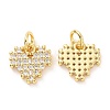 Brass Micro Pave Cubic Zirconia Pendants ZIRC-A023-06LG-2