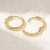 Rack Plating Twist Brass Hoop Earrings EJEW-H143-21G-2