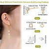 60Pcs Brass Stud Earring Findings KK-CN0002-06-2