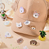 9Pcs 9 Styles Cartoon Dog Acrylic Brooch JEWB-TA0001-38-8