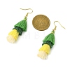 Colorful Tassel Pendants Dangle Earrings for Women EJEW-JE06107-3