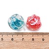 Transparent Resin & Natural Shell Beads RESI-B039-05-3