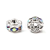 Brass Rhinestone Spacer Beads RB-A014-L6mm-28S-NF-3