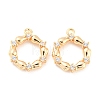 Brass Micro Pave Cubic Zirconia Pendants X-KK-E090-21G-1