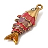 304 Stainless Steel Enamel Big Pendants SA-CBA7FC1-01G-2