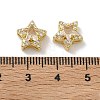 Brass Micro Pave Cubic Zirconia Slide Charms KK-D226-02G-08-3