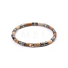 Bohemian Natural Picture Jasper & Golden Synthetic Non-magnetic Hematite Beaded Stretch Bracelets for Women Men NY1304-6-1