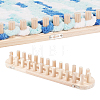 Wood Chunky Knitting Loom for Blanket Making AJEW-WH0880-31A-1