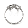 Non-Tarnish Classic 201 Stainless Steel Finger Rings RJEW-G278-28P-3