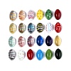 24Pcs Mxied Styles Handmade Lampwork Oval Display Decorations LAMP-N034-30-1