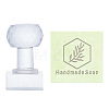 Clear Acrylic Soap Stamps DIY-WH0438-016-1