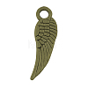 Tibetan Style Alloy Wing Charms TIBEP-3344-AB-NR-1