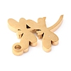 304 Stainless Steel Charms STAS-O142-61G-3