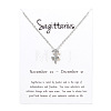 Twelve Constellations Alloy Pendant Necklaces WG2D4F2-23-1